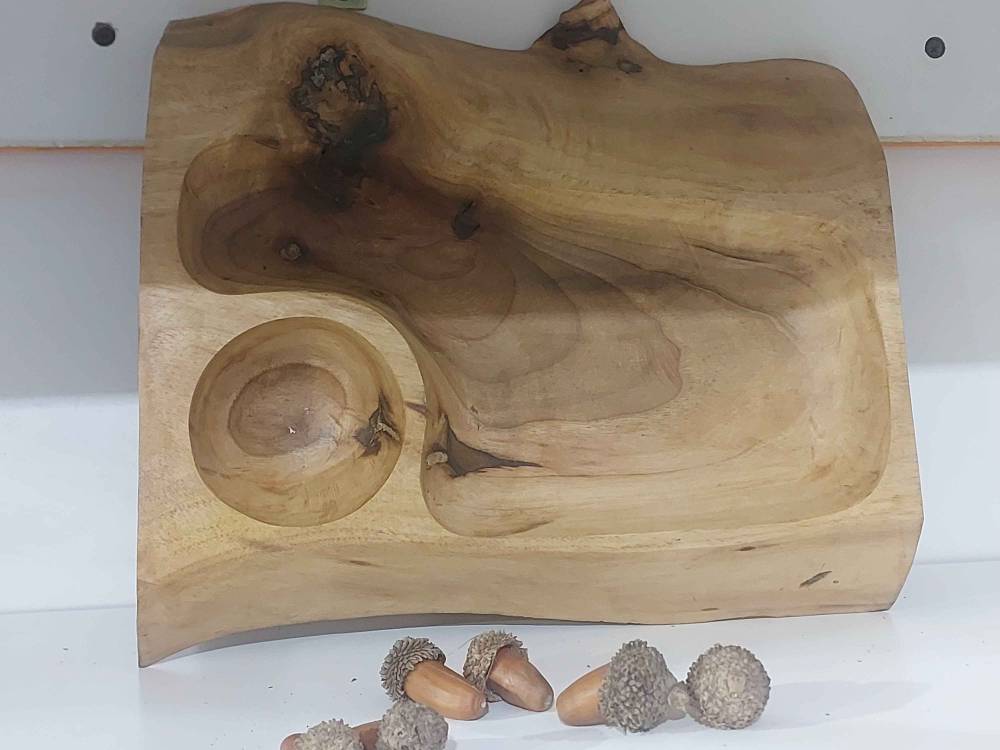 اردو خوری با چوب گردو دست ساز